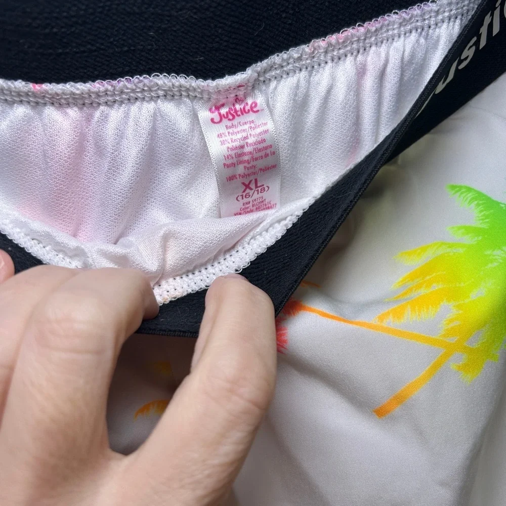 Justice Neon Palm Tree Shorts